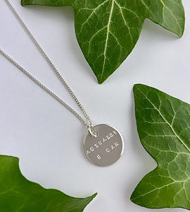 Sterling Silver Hidden Message Necklace