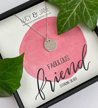 Load image into Gallery viewer, Sterling Silver Hand Stamped Name or Message Necklace