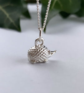 Sterling Silver Hedgehog Necklace
