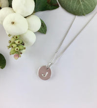 Load image into Gallery viewer, sterling silver initial necklace