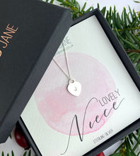 Load image into Gallery viewer, Sterling Silver Personalised Initial Heart Necklace