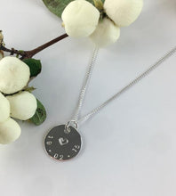 Load image into Gallery viewer, Sterling Silver Personalised Stamped Date Necklace