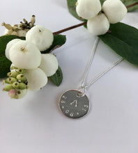 Load image into Gallery viewer, Sterling Silver Personalised Stamped Date Necklace