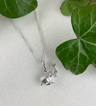 Load image into Gallery viewer, sterling silver rabbit necklace