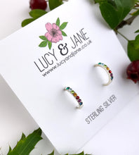 Load image into Gallery viewer, Sterling silver rainbow hugies
